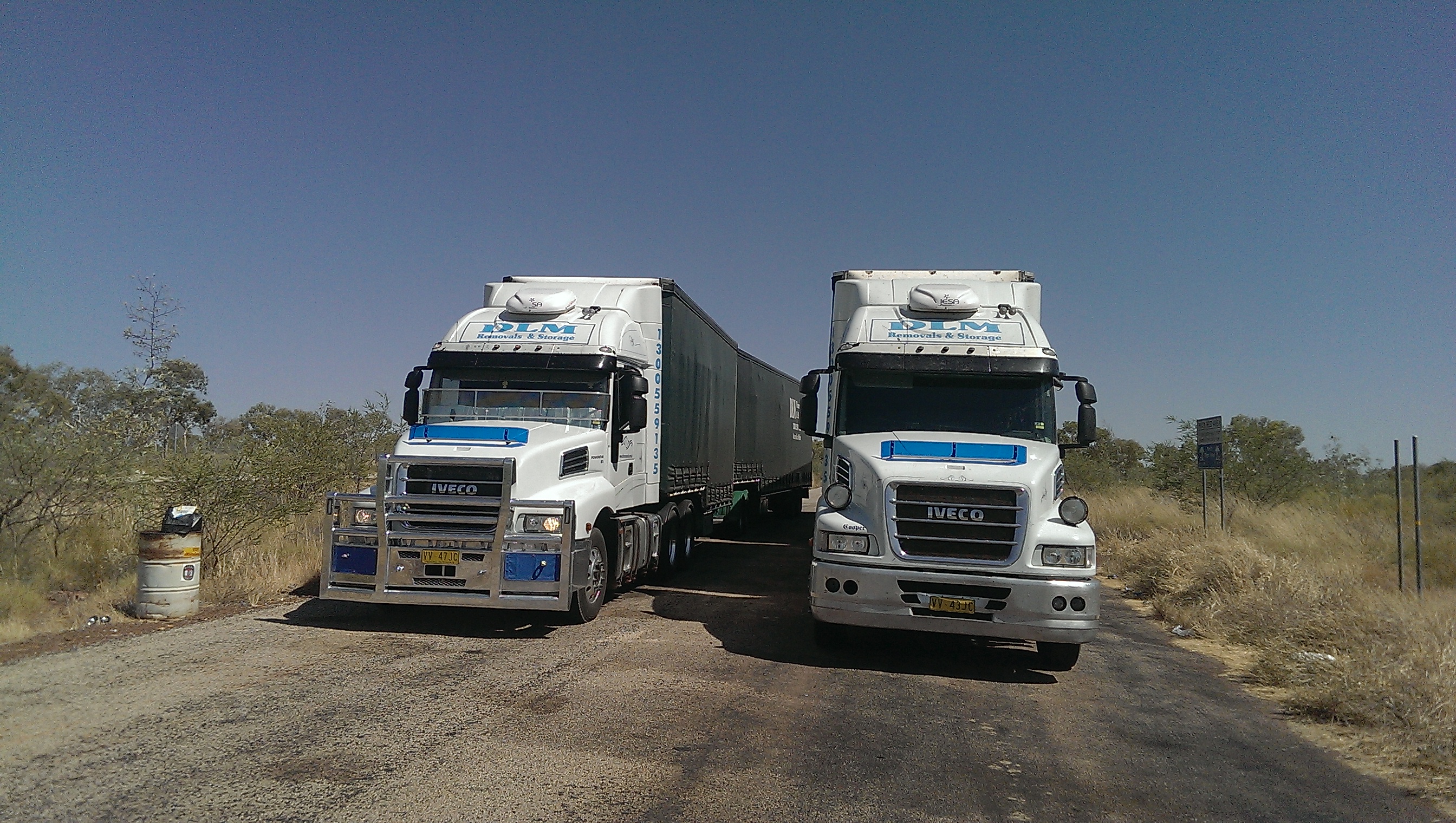 DLM Removals B-Double trucks