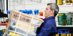 Retail shop fitout fixtures being delivered by DLM Removals and Storage